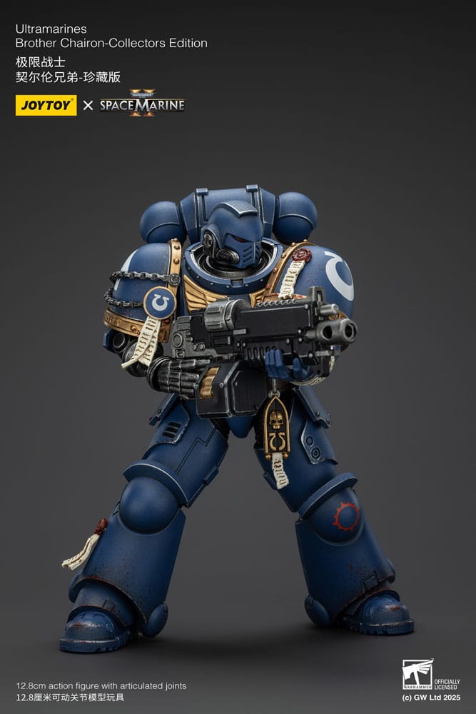 Warhammer 40,000: Space Marine 2 Actionfigur Ultramarines Brother Chairon Collectors Edition 13 cm - Versand: 5-7 Tage nach Bestellung