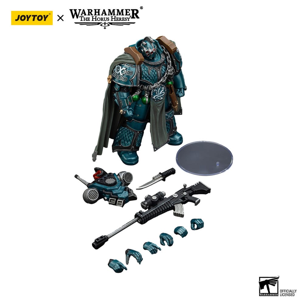 Warhammer The Horus Heresy Actionfigur Alpha Legion Exodus The One who is Many With Sniper Rifle And Power Dagger 20 cm - Preorder - ETA: 25.12.2025