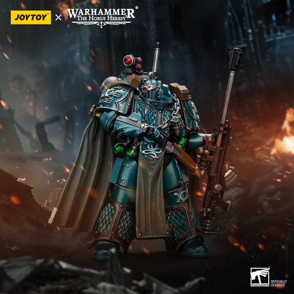 Warhammer The Horus Heresy Actionfigur Alpha Legion Exodus The One who is Many With Sniper Rifle And Power Dagger 20 cm - Preorder - ETA: 25.12.2025