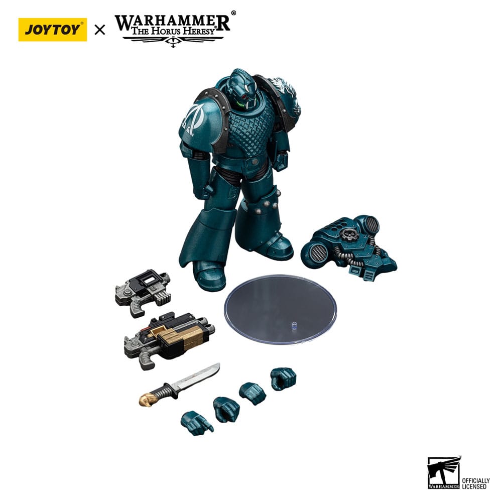 Warhammer The Horus Heresy Actionfigur Alpha Legion Head hunter With Banestrike Combi-Bolter And Power Dagger 20 cm - Preorder - ETA: 25.12.2025