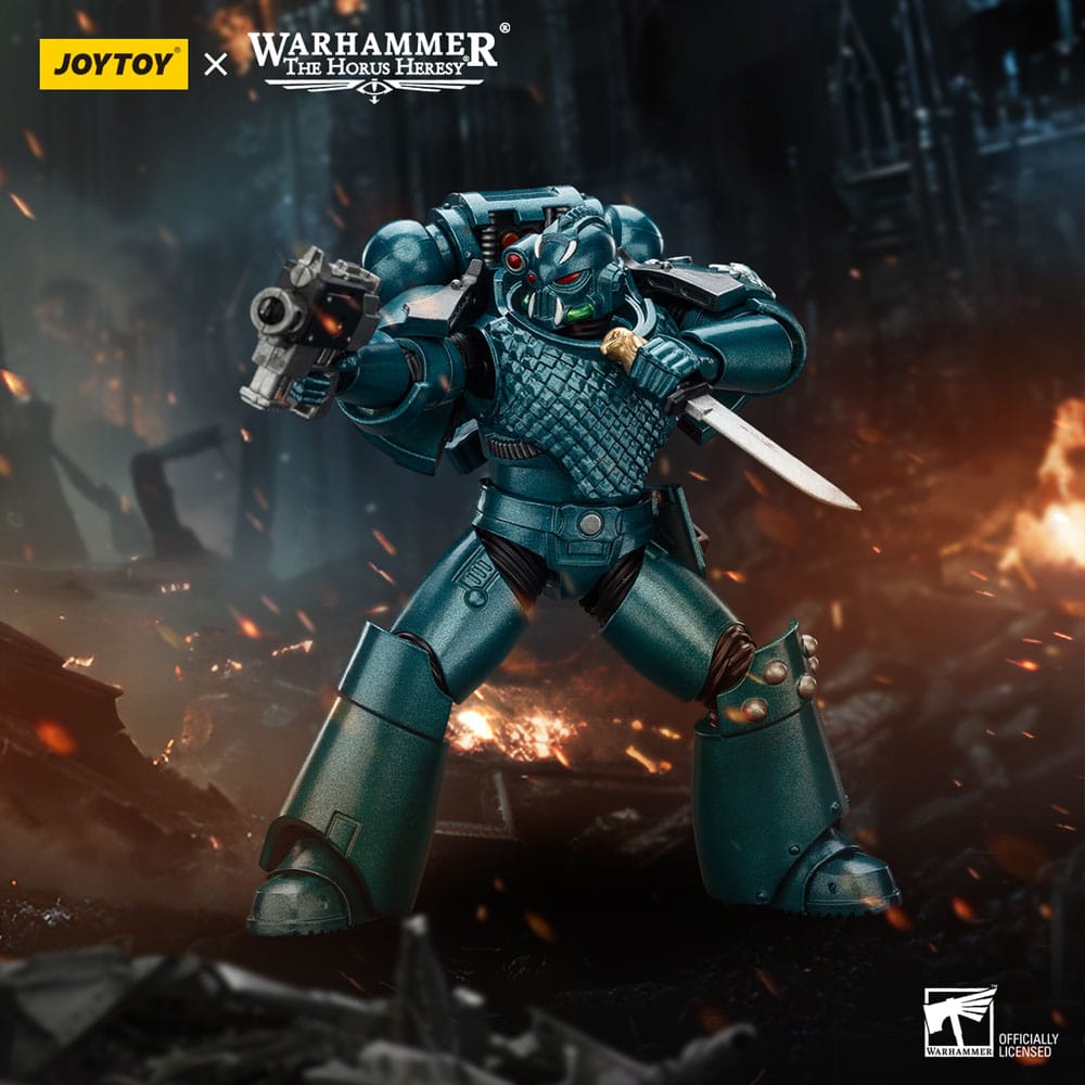 Warhammer The Horus Heresy Actionfigur Alpha Legion Head hunter With Banestrike Combi-Bolter And Power Dagger 20 cm - Preorder - ETA: 25.12.2025
