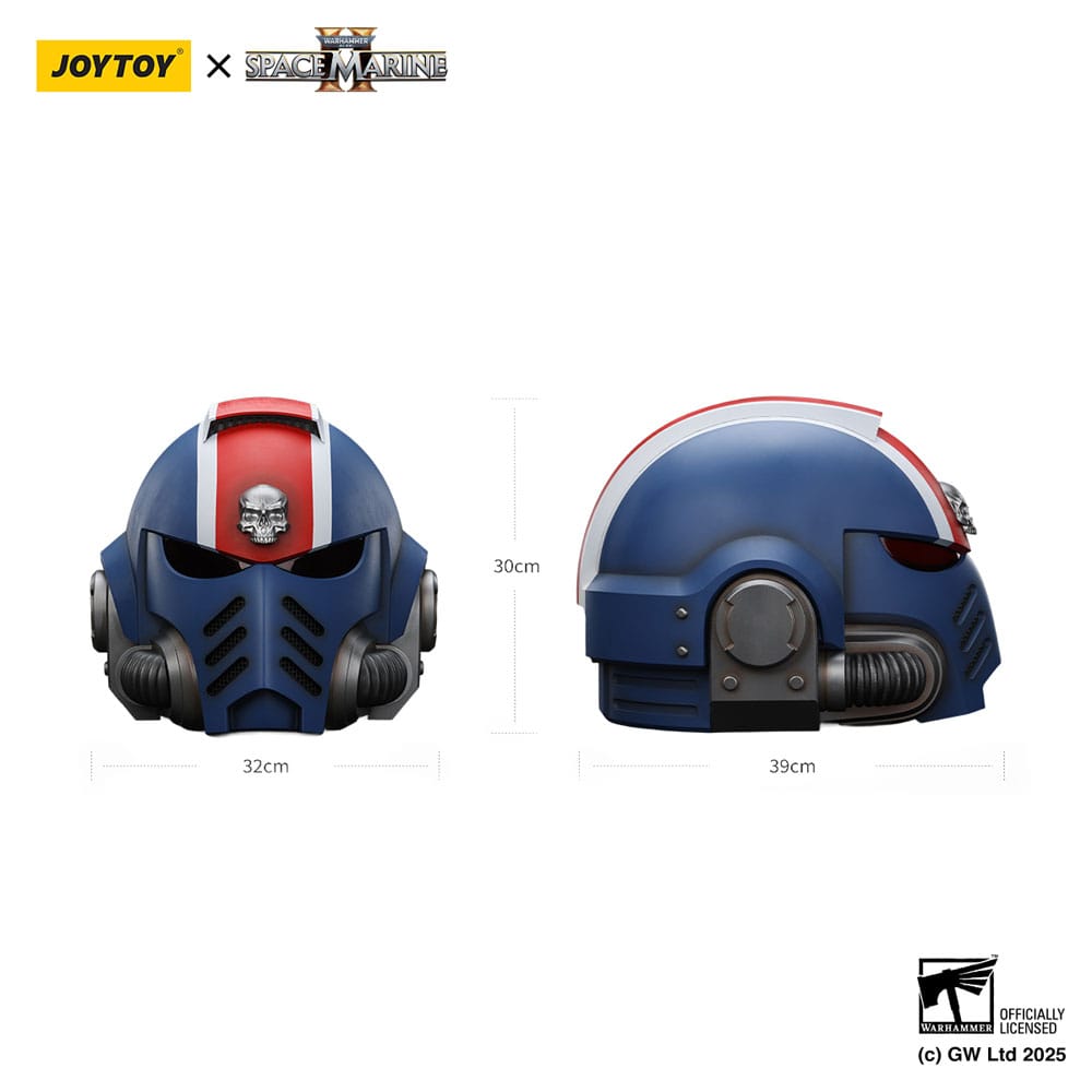 Warhammer 40,000: Space Marine 2 Replik Ultramarines Lieutenant Titus Helm 30 cm      - Preorder - ETA: 26.01.2026