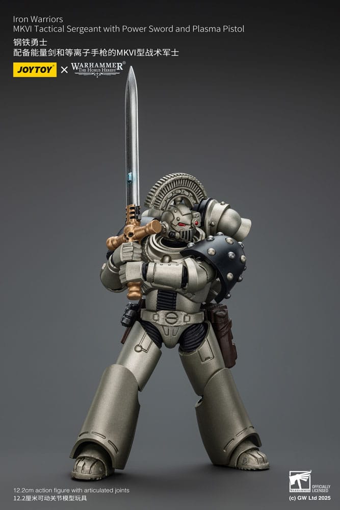 Warhammer The Horus Heresy Actionfigur 1/18 lron Warriors MKVI Tactical Sergeant with Power Sword and Plasma Pistol 12 cm - Preorder - ETA: 26.01.2026