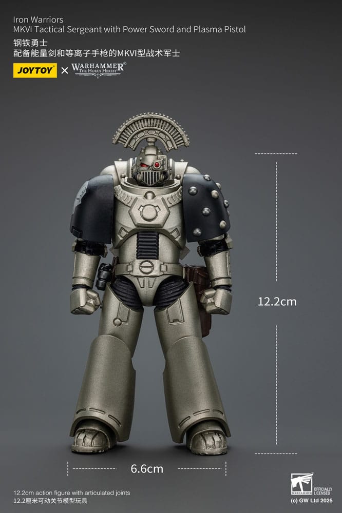 Warhammer The Horus Heresy Actionfigur 1/18 lron Warriors MKVI Tactical Sergeant with Power Sword and Plasma Pistol 12 cm - Preorder - ETA: 26.01.2026