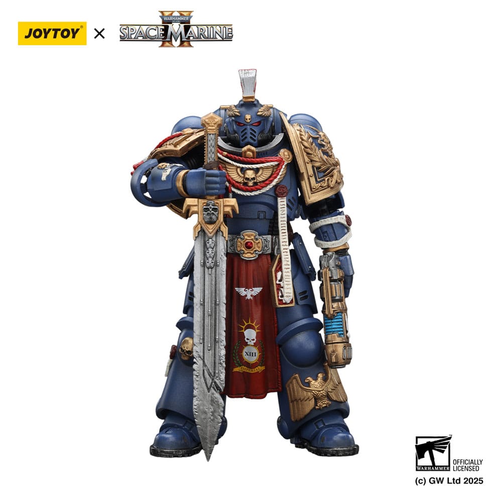 Warhammer 40,000: Space Marine 2 Actionfigur Ultramarines Relic Primus Armourwith Plasma Pistol and Combat Blade 13 cm - Preorder - ETA: 25.04.2026