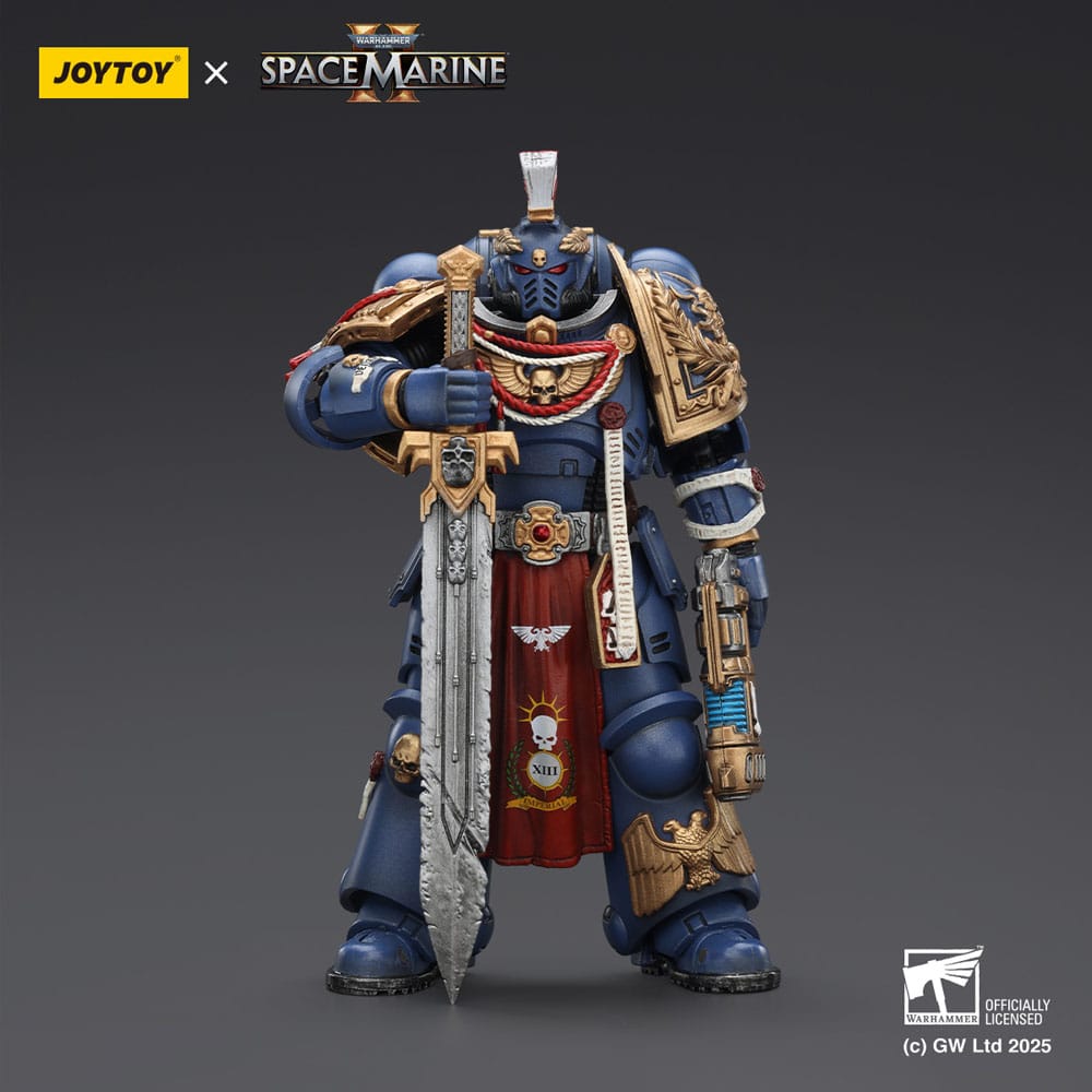 Warhammer 40,000: Space Marine 2 Actionfigur Ultramarines Relic Primus Armourwith Plasma Pistol and Combat Blade 13 cm - Preorder - ETA: 25.04.2026
