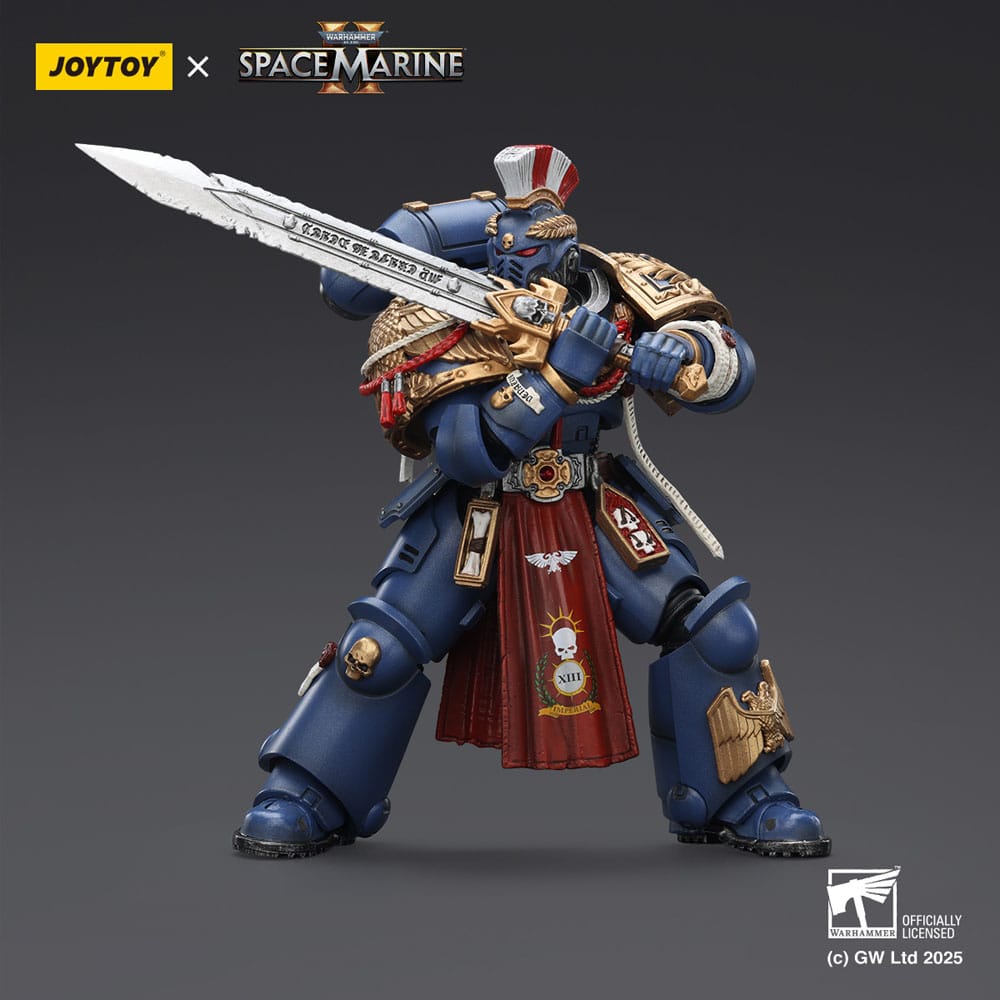 Warhammer 40,000: Space Marine 2 Actionfigur Ultramarines Relic Primus Armourwith Plasma Pistol and Combat Blade 13 cm - Preorder - ETA: 25.04.2026