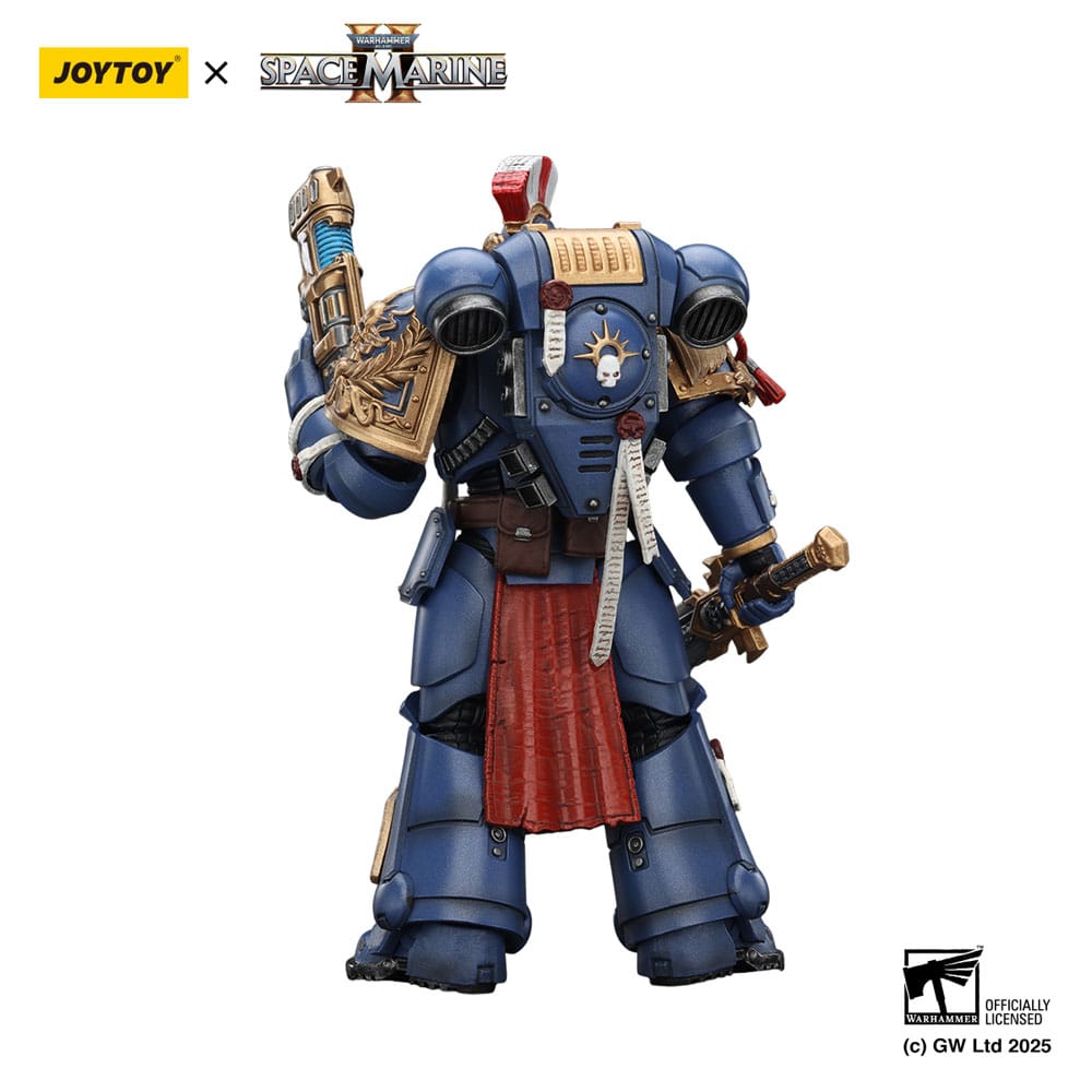 Warhammer 40,000: Space Marine 2 Actionfigur Ultramarines Relic Primus Armourwith Plasma Pistol and Combat Blade 13 cm - Preorder - ETA: 25.04.2026