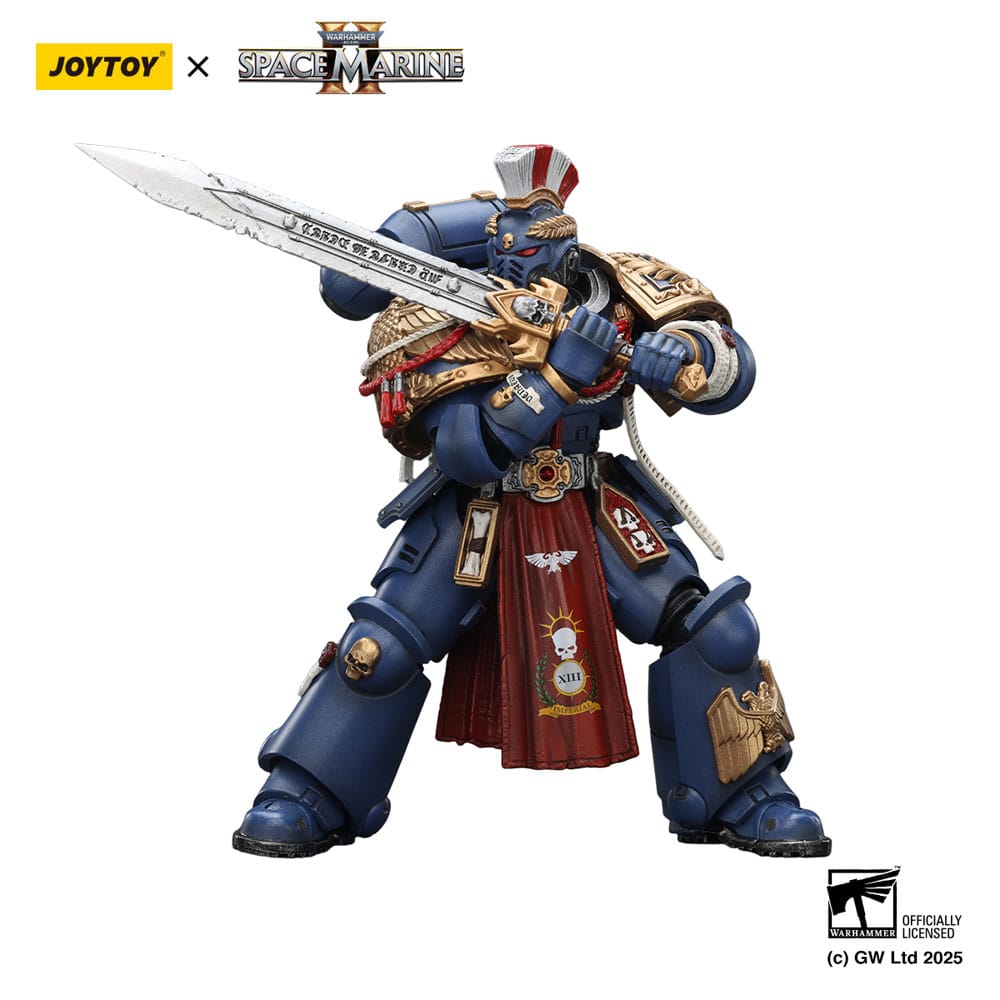 Warhammer 40,000: Space Marine 2 Actionfigur Ultramarines Relic Primus Armourwith Plasma Pistol and Combat Blade 13 cm - Preorder - ETA: 25.04.2026