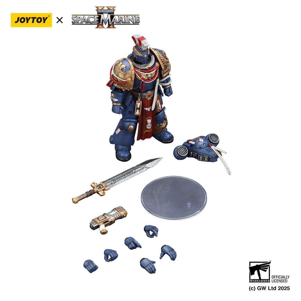 Warhammer 40,000: Space Marine 2 Actionfigur Ultramarines Relic Primus Armourwith Plasma Pistol and Combat Blade 13 cm - Preorder - ETA: 25.04.2026