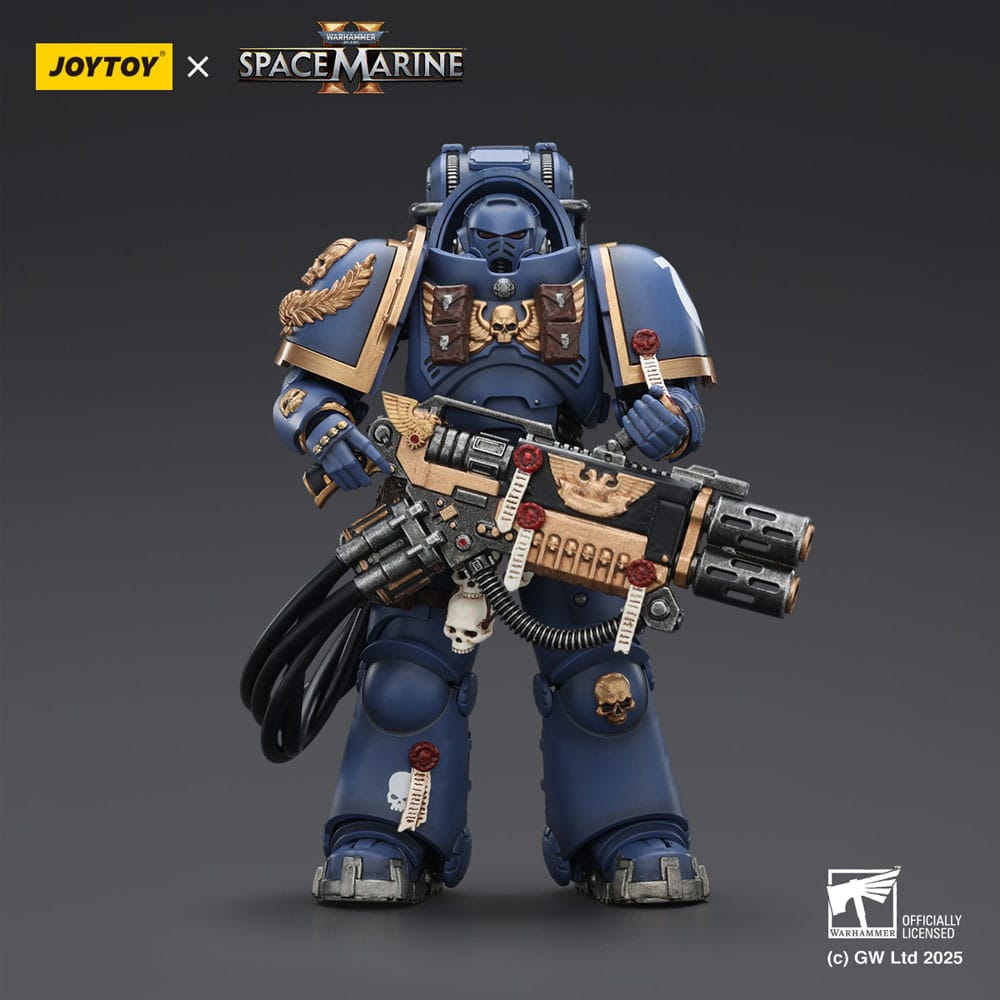 Warhammer 40,000: Space Marine 2 Actionfigur Ultramarines Heavy Artificer Armor with Relic Multi-Melta 13 cm - Preorder - ETA: 25.04.2026