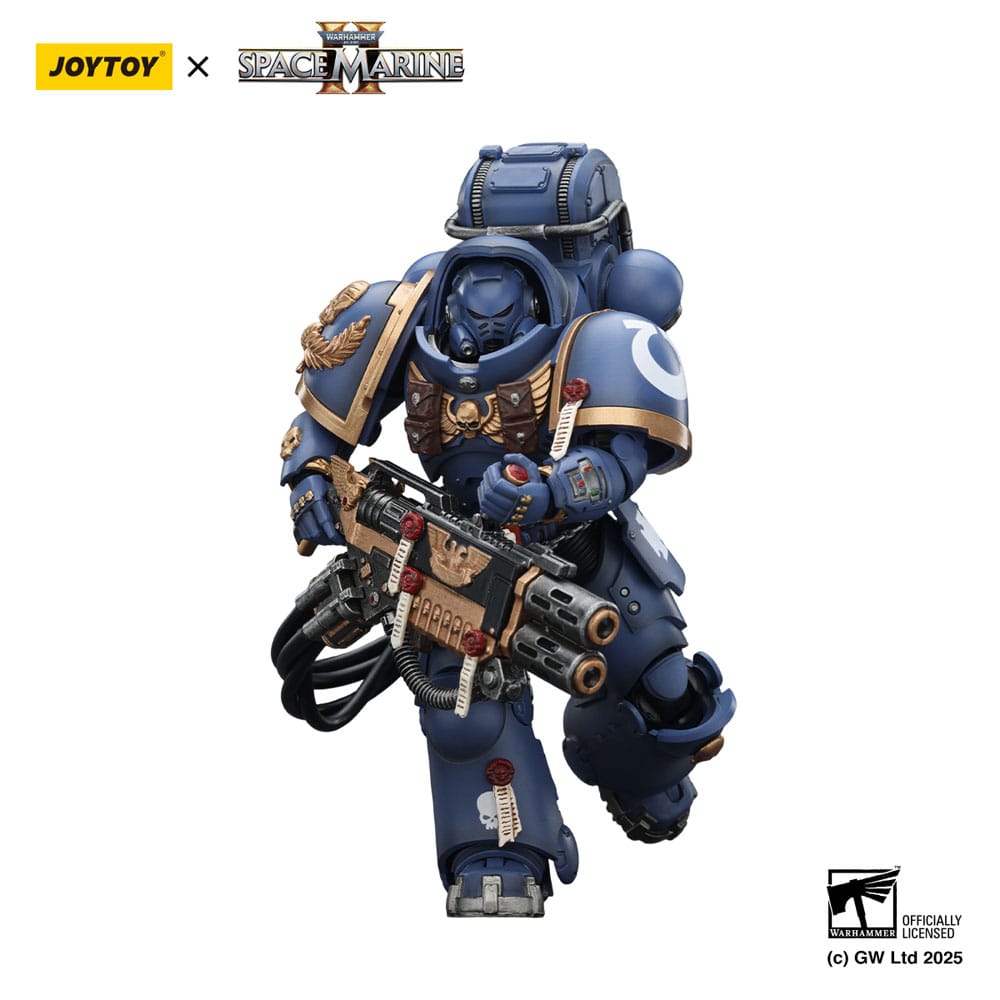 Warhammer 40,000: Space Marine 2 Actionfigur Ultramarines Heavy Artificer Armor with Relic Multi-Melta 13 cm - Preorder - ETA: 25.04.2026