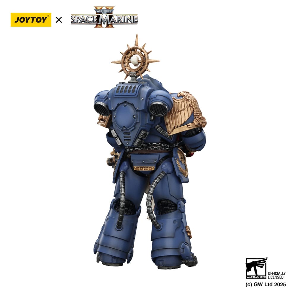 Warhammer 40,000: Space Marine 2 Actionfigur Ultramarines Heavy Relic Primus Armor with Heavy Relic Bolt Rifle 13 cm - Preorder - ETA: 25.04.2026