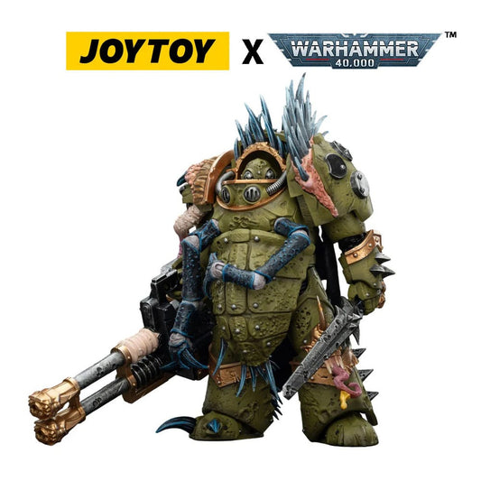 Warhammer 40,000 Actionfigur Death Guard Blightlord Terminator 1 with Reaper Autocannon and Bubotic Blades 14 cm - Preorder - ETA: 25.04.2026
