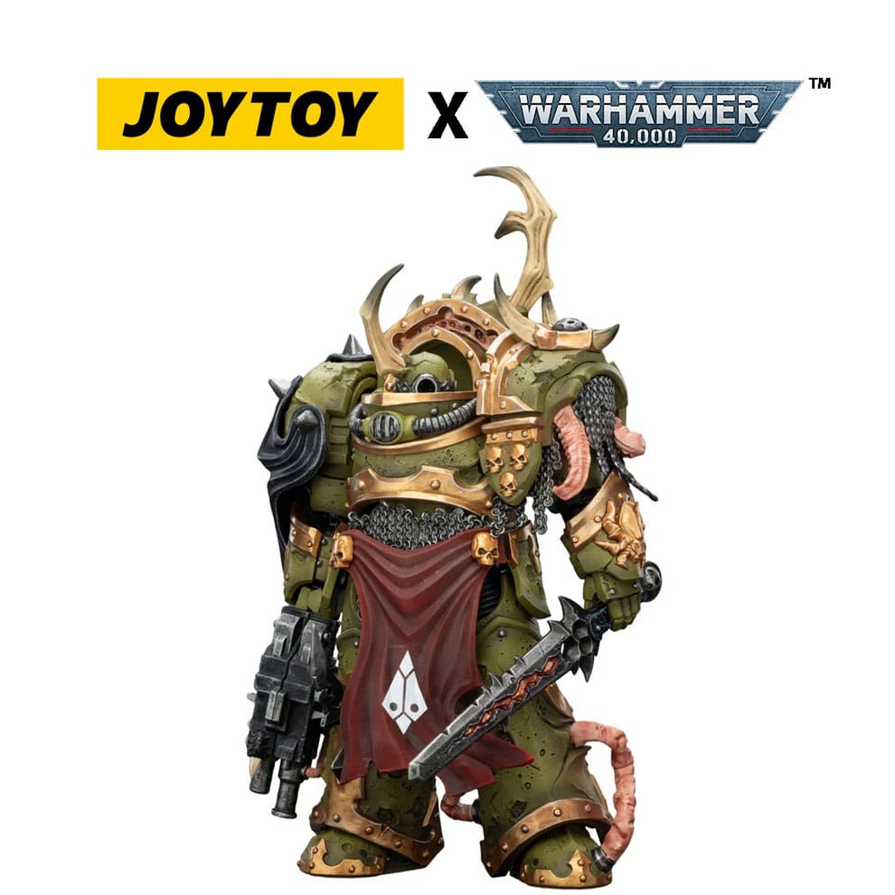 Warhammer 40,000 Actionfigur Death Guard Blightlord Terminator 3 with Combi-bolter and Bubotic Blade 14 cm - Versand: 7 Tage nach Bestellung