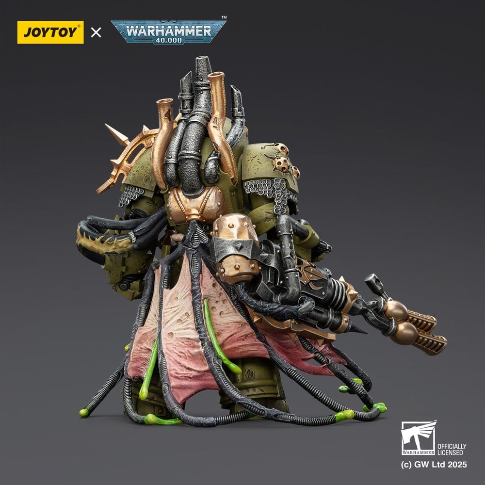 Warhammer 40,000 Actionfigur Death Guard Lord of Virulence with Power Fist and Twin Plague Spewer 14 cm - Versand: 7 Tage nach Bestellung