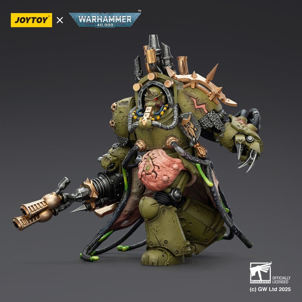 Warhammer 40,000 Actionfigur Death Guard Lord of Virulence with Power Fist and Twin Plague Spewer 14 cm - Versand: 7 Tage nach Bestellung