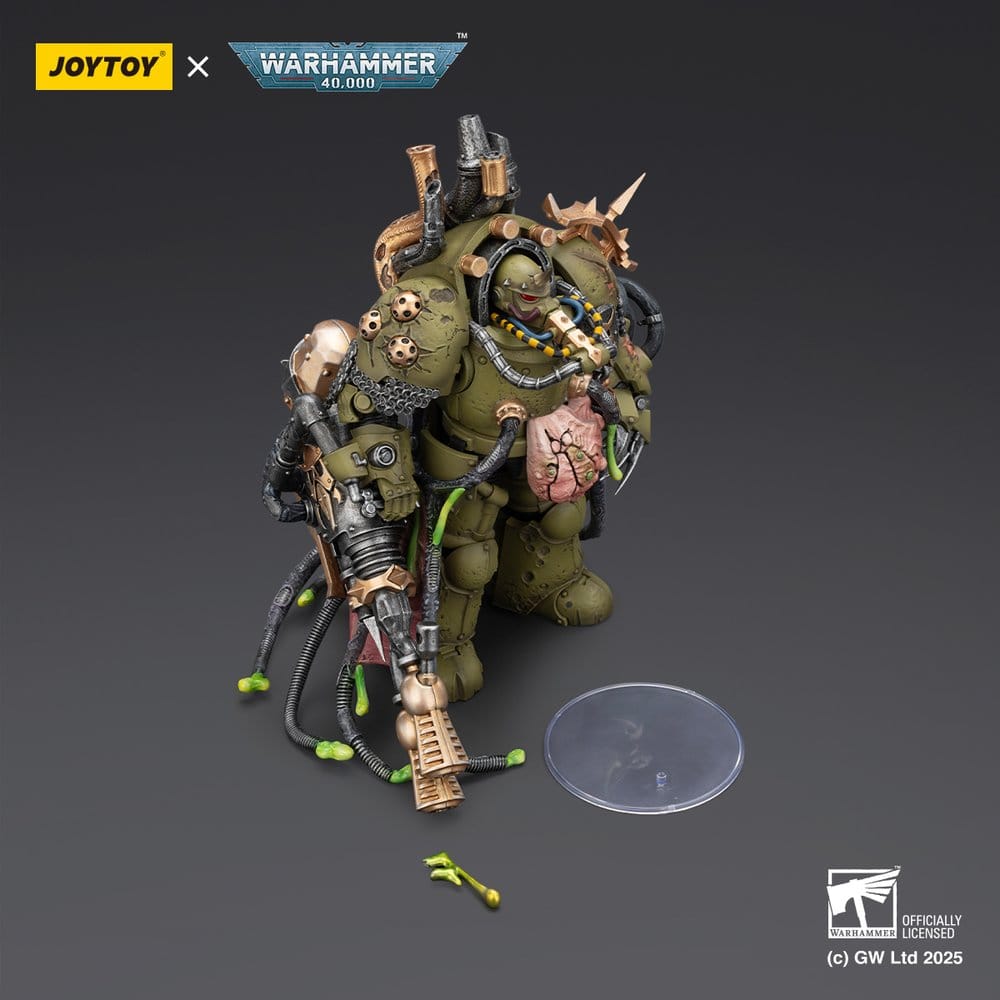 Warhammer 40,000 Actionfigur Death Guard Lord of Virulence with Power Fist and Twin Plague Spewer 14 cm - Versand: 7 Tage nach Bestellung