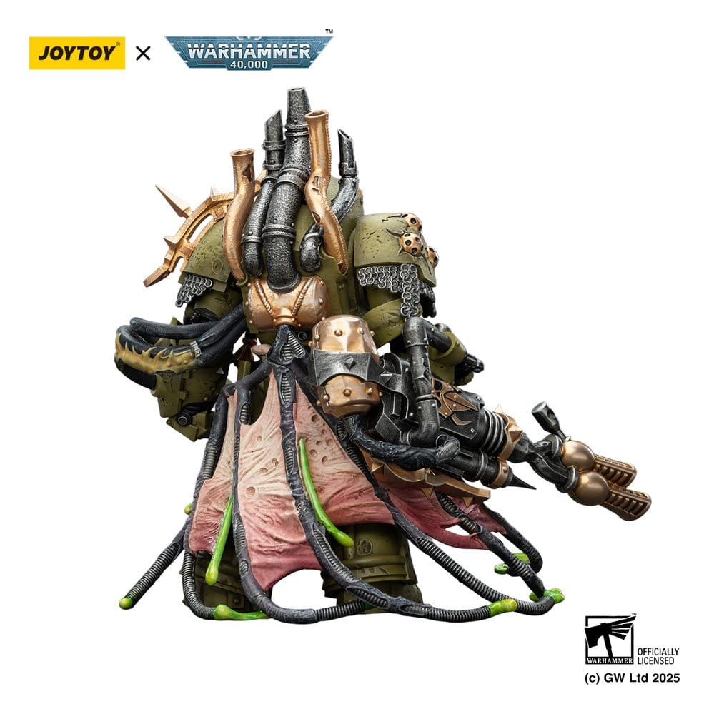 Warhammer 40,000 Actionfigur Death Guard Lord of Virulence with Power Fist and Twin Plague Spewer 14 cm - Versand: 7 Tage nach Bestellung