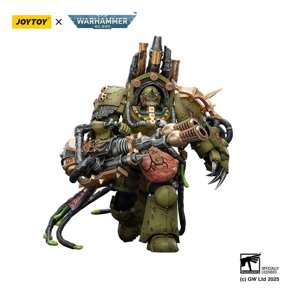 Warhammer 40,000 Actionfigur Death Guard Lord of Virulence with Power Fist and Twin Plague Spewer 14 cm - Versand: 7 Tage nach Bestellung