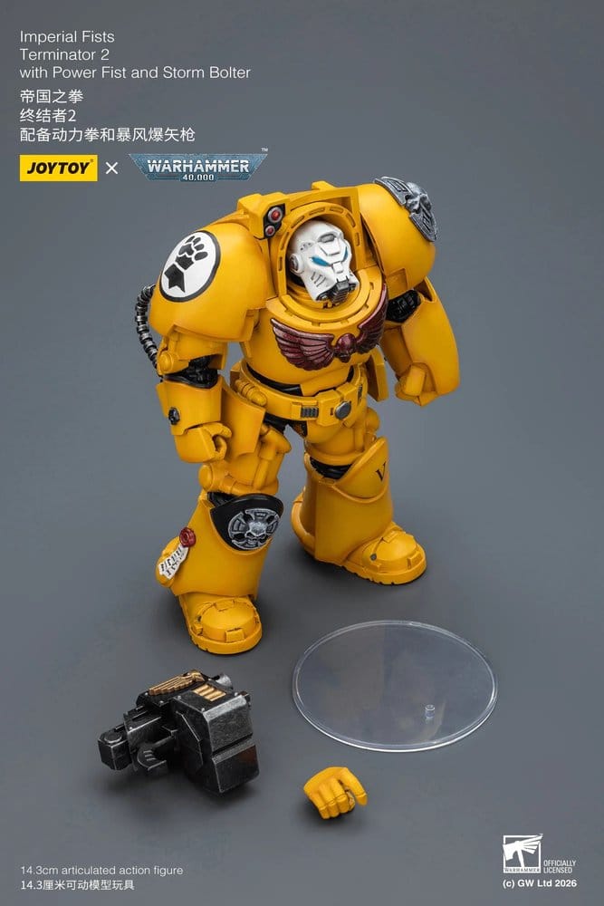 Warhammer 40,000 Actionfigur Imperial Fists Terminator 2 with Power Fist and Storm Bolter 14 cm - Preorder - ETA: 10.07.2026