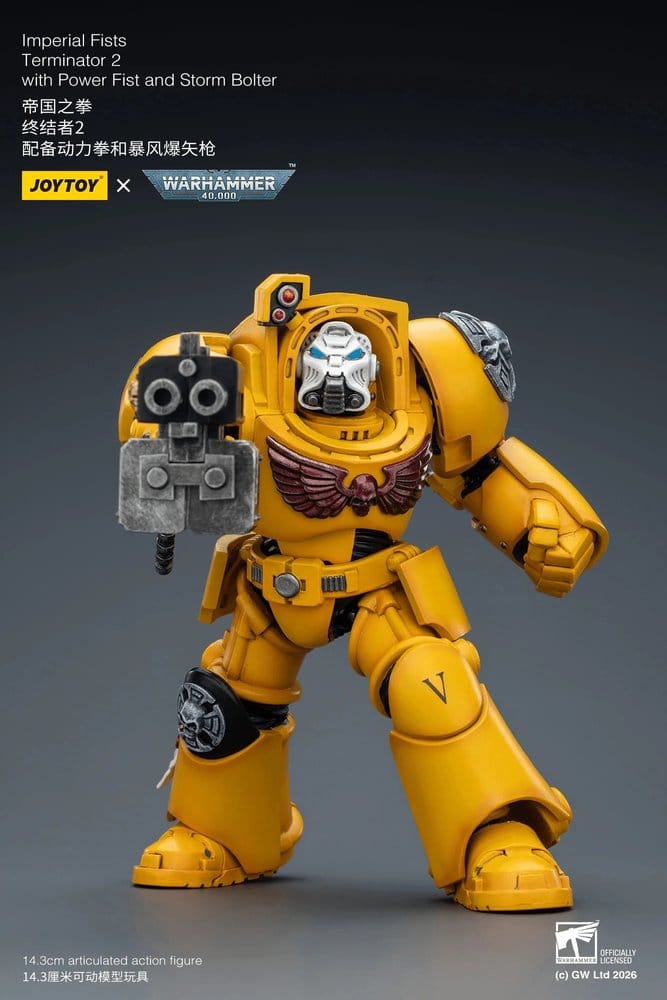 Warhammer 40,000 Actionfigur Imperial Fists Terminator 2 with Power Fist and Storm Bolter 14 cm - Preorder - ETA: 10.07.2026