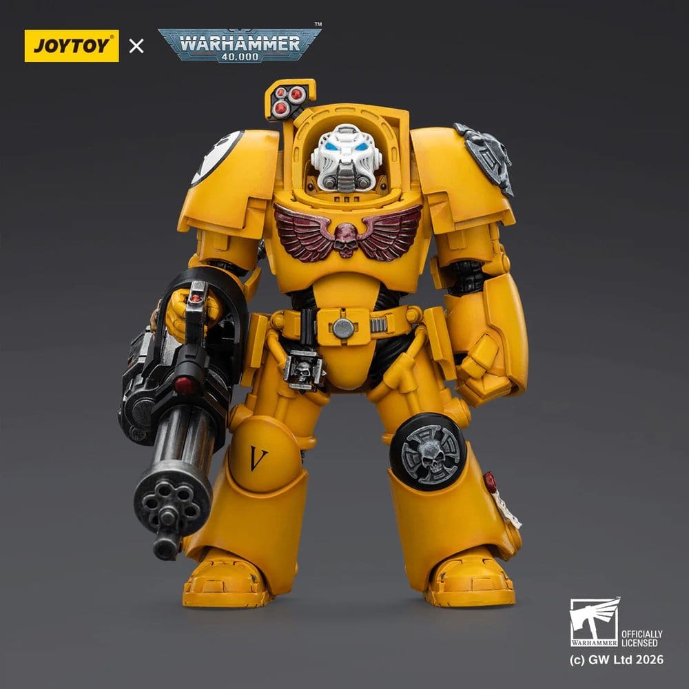 Warhammer 40,000 Actionfigur Imperial Fists Terminator 3 with Power Fist and Assault Cannon 14 cm - Preorder - ETA: 25.06.2026