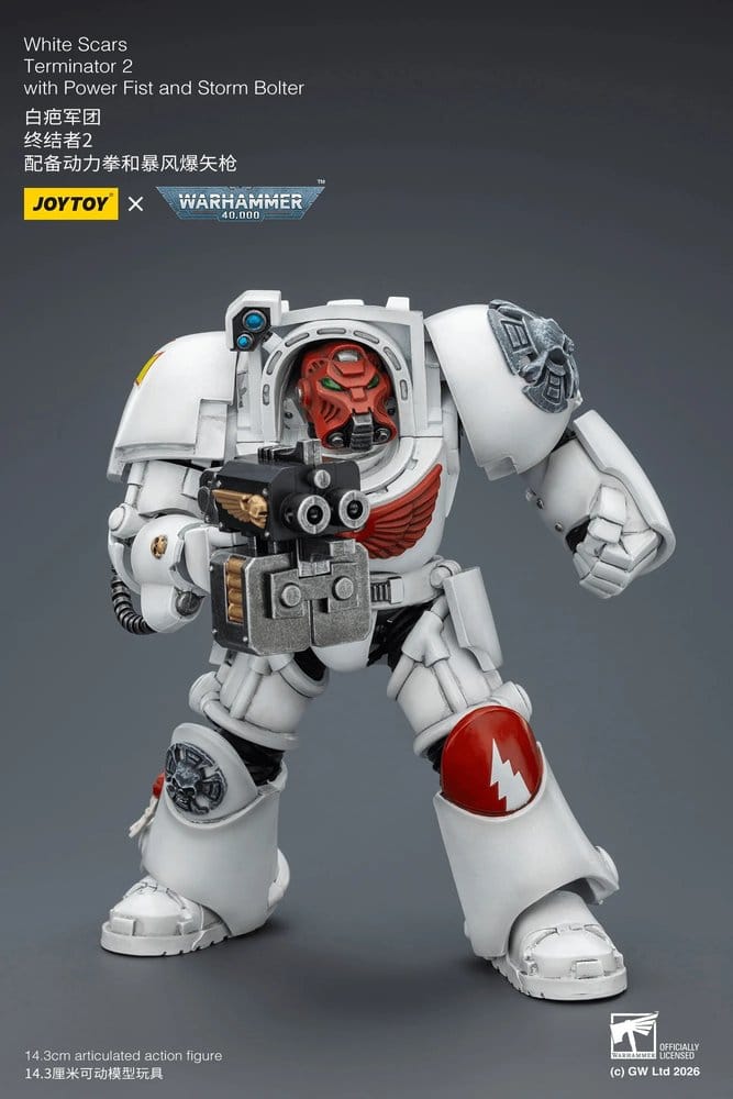 Warhammer 40,000 Actionfigur White Scars Terminator 2 with Power Fist and Storm Bolter 14 cm - Preorder - ETA: 16.07.2026