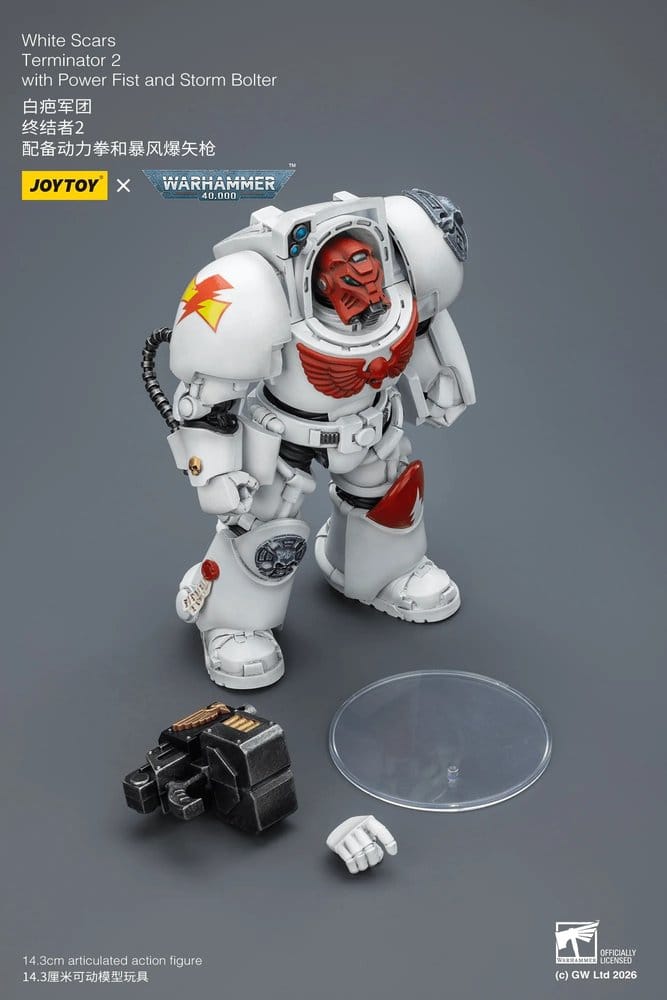 Warhammer 40,000 Actionfigur White Scars Terminator 2 with Power Fist and Storm Bolter 14 cm - Preorder - ETA: 16.07.2026