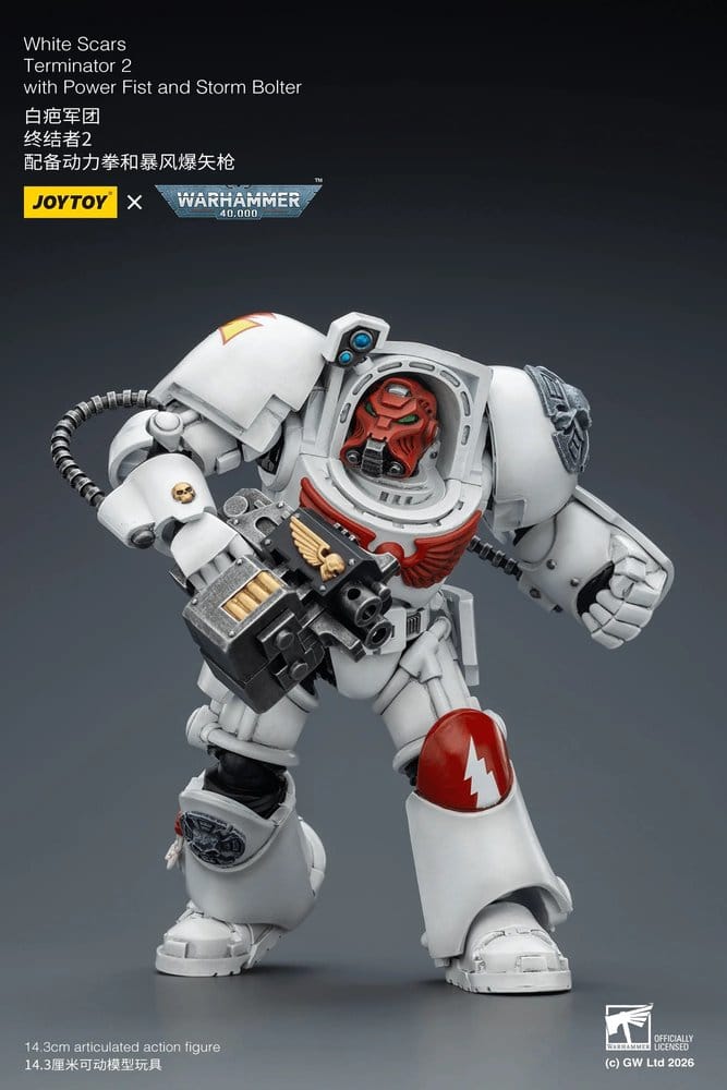 Warhammer 40,000 Actionfigur White Scars Terminator 2 with Power Fist and Storm Bolter 14 cm - Preorder - ETA: 16.07.2026