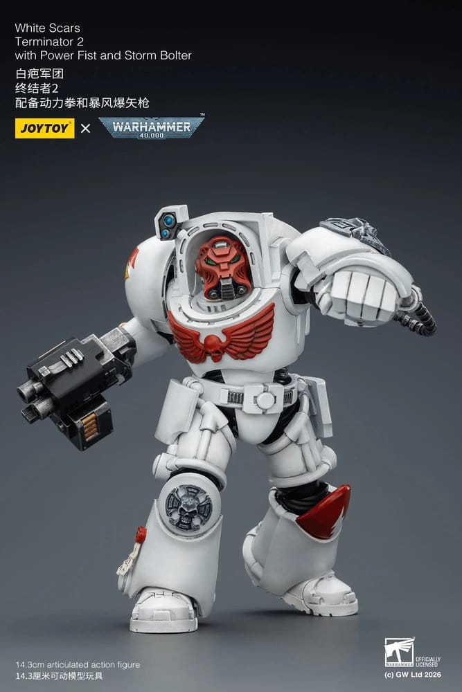Warhammer 40,000 Actionfigur White Scars Terminator 2 with Power Fist and Storm Bolter 14 cm - Preorder - ETA: 16.07.2026