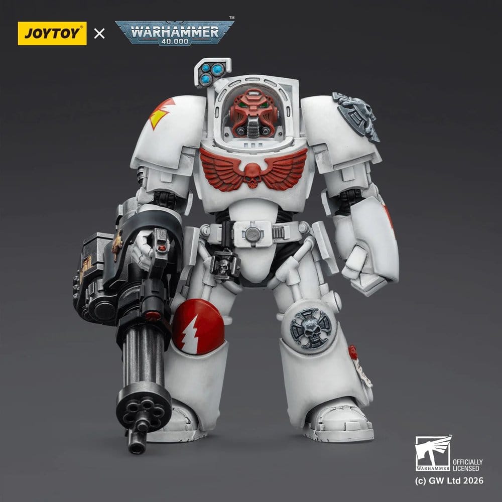 Warhammer 40,000 Actionfigur White Scars Terminator 3 with Power Fist and Assault Cannon 14 cm - Preorder - ETA: 16.07.2026