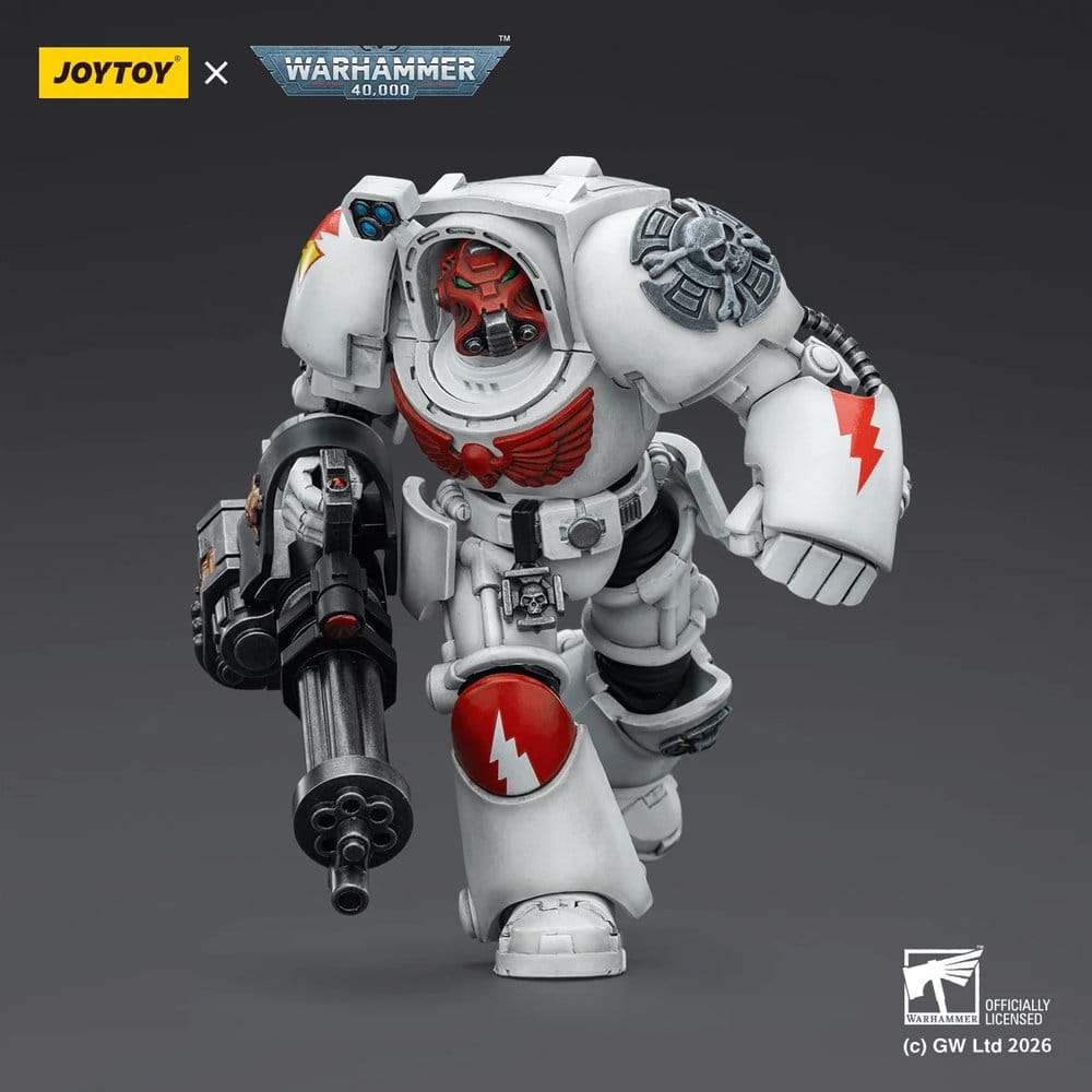 Warhammer 40,000 Actionfigur White Scars Terminator 3 with Power Fist and Assault Cannon 14 cm - Preorder - ETA: 16.07.2026