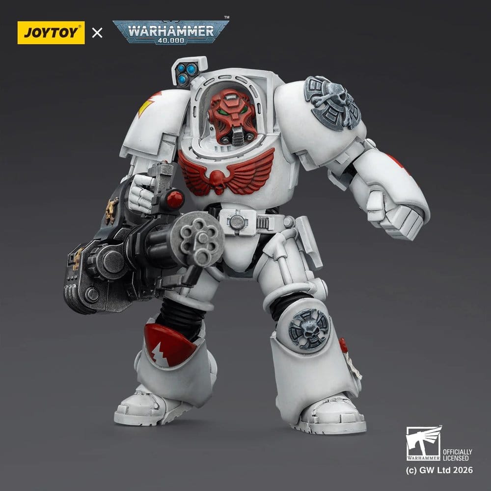 Warhammer 40,000 Actionfigur White Scars Terminator 3 with Power Fist and Assault Cannon 14 cm - Preorder - ETA: 16.07.2026
