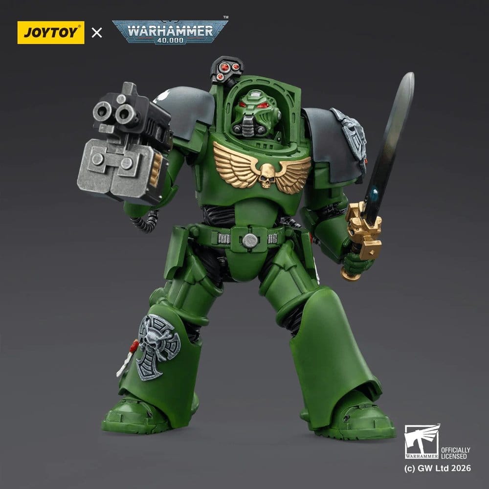 Warhammer 40,000 Actionfigur Salamanders Terminator 1 with Power Sword and Storm Bolter 14 cm - Preorder - ETA: 16.07.2026