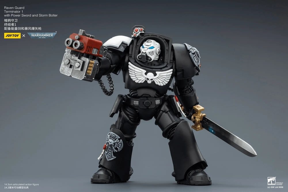 Warhammer 40,000 Actionfigur Raven Guard Terminator 1 with Power Sword and Storm Bolter 14 cm - Preorder - ETA: 16.07.2026