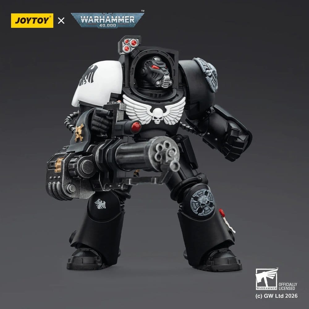 Warhammer 40,000 Actionfigur Raven Guard Terminator 3 with Power Fist and Assault Cannon 14 cm - Preorder - ETA: 16.07.2026