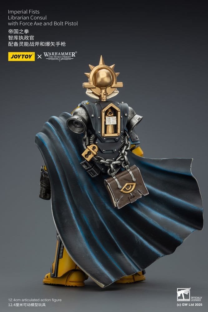 Warhammer Imperial Fists Actionfigur Librarian Consulwith Force Axe and Bolt Pistol 12 cm - Preorder - ETA: 10.08.2026