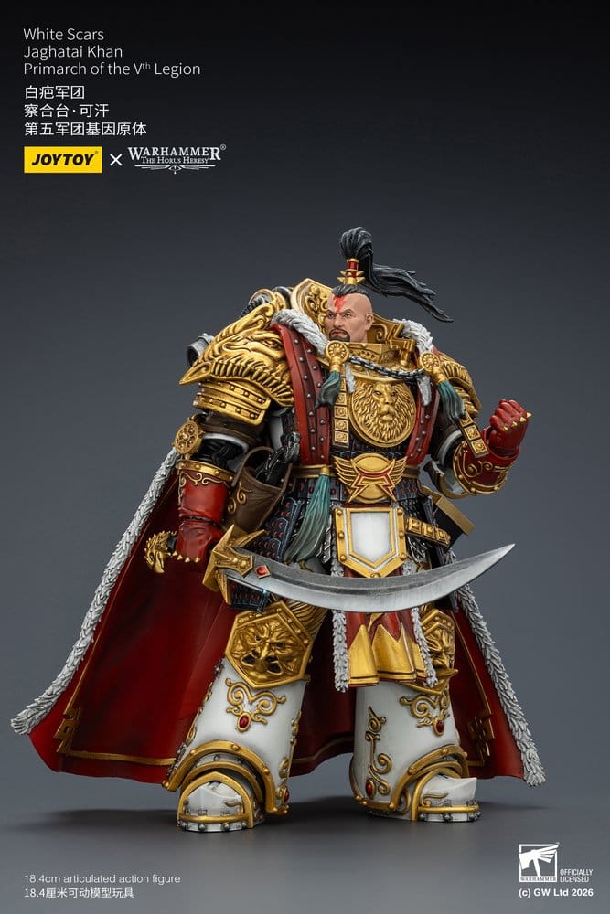Warhammer The Horus Heresy Actionfigur White Scars Jaghatai Khan Primarch of the Vth Legion 19 cm - Preorder - ETA: 16.07.2026