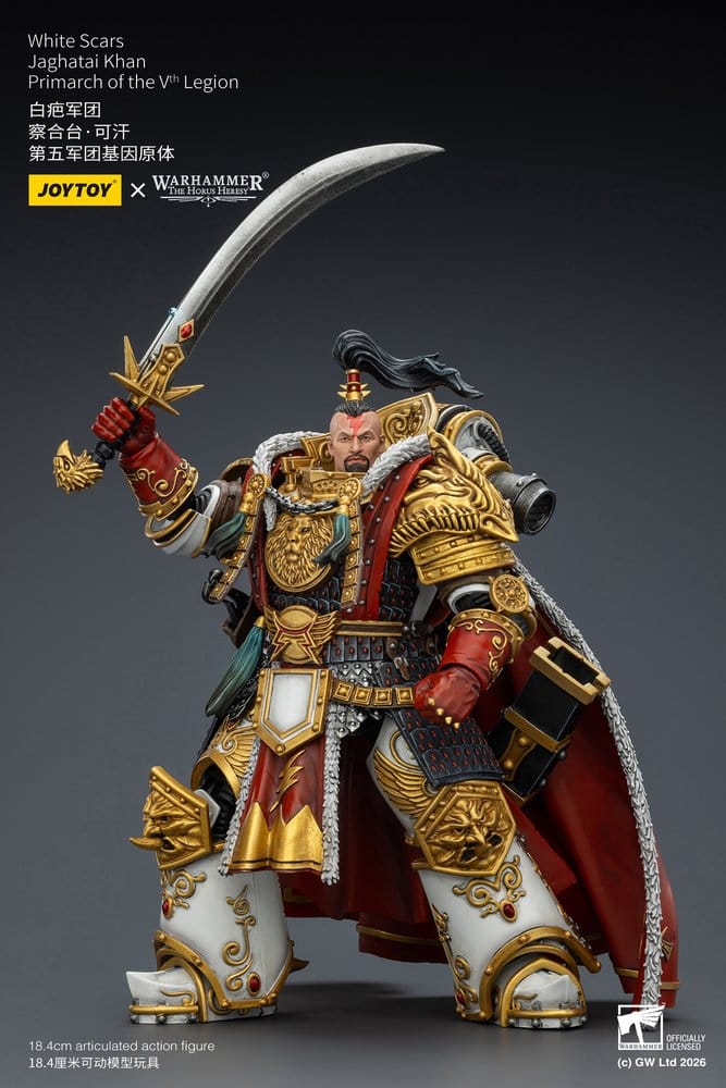 Warhammer The Horus Heresy Actionfigur White Scars Jaghatai Khan Primarch of the Vth Legion 19 cm - Preorder - ETA: 16.07.2026