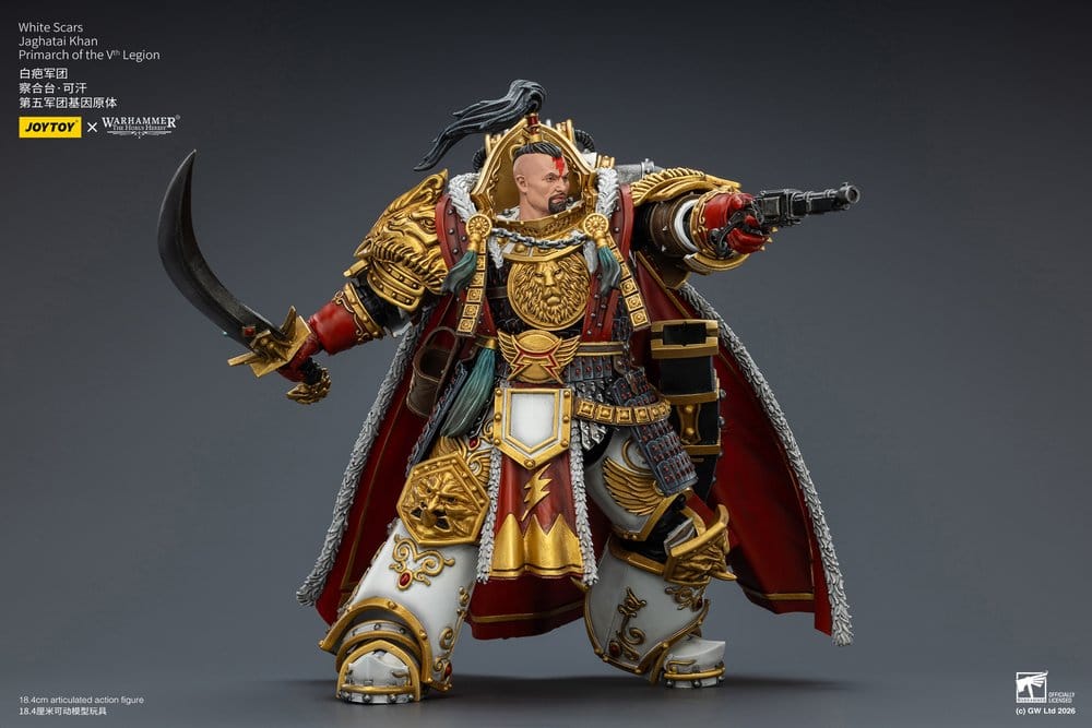 Warhammer The Horus Heresy Actionfigur White Scars Jaghatai Khan Primarch of the Vth Legion 19 cm - Preorder - ETA: 16.07.2026