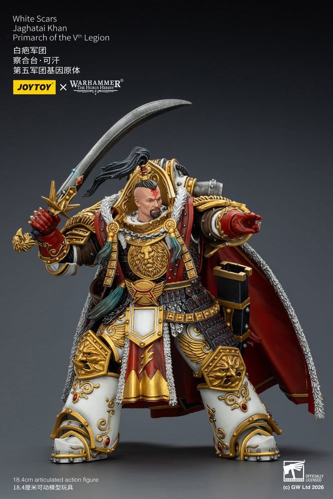 Warhammer The Horus Heresy Actionfigur White Scars Jaghatai Khan Primarch of the Vth Legion 19 cm - Preorder - ETA: 16.07.2026
