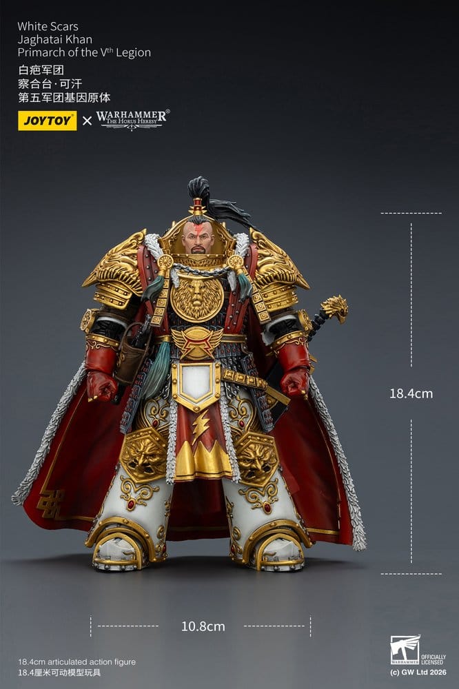 Warhammer The Horus Heresy Actionfigur White Scars Jaghatai Khan Primarch of the Vth Legion 19 cm - Preorder - ETA: 16.07.2026
