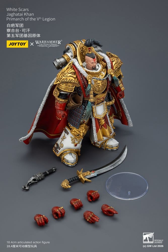 Warhammer The Horus Heresy Actionfigur White Scars Jaghatai Khan Primarch of the Vth Legion 19 cm - Preorder - ETA: 16.07.2026