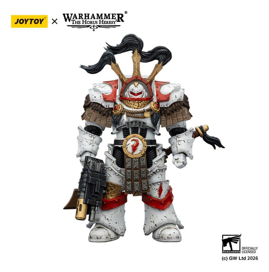 Warhammer 40,000 Actionfigur White Scars Legion Praetor in Cataphractii Terminator Armour with Cyber Hawk Chogorian sword and combi-melta 14 cm - Preorder - ETA: 25.08.2026