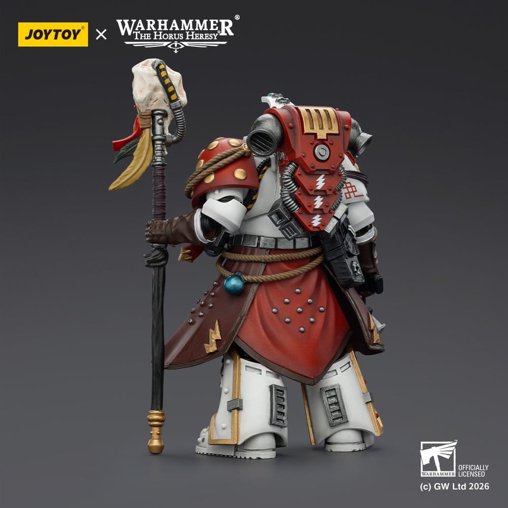 Warhammer 40,000 Actionfigur White Scars Stormseer Consulwith Force Staff and Bolt Pistol 12 cm - Preorder - ETA: 25.08.2026