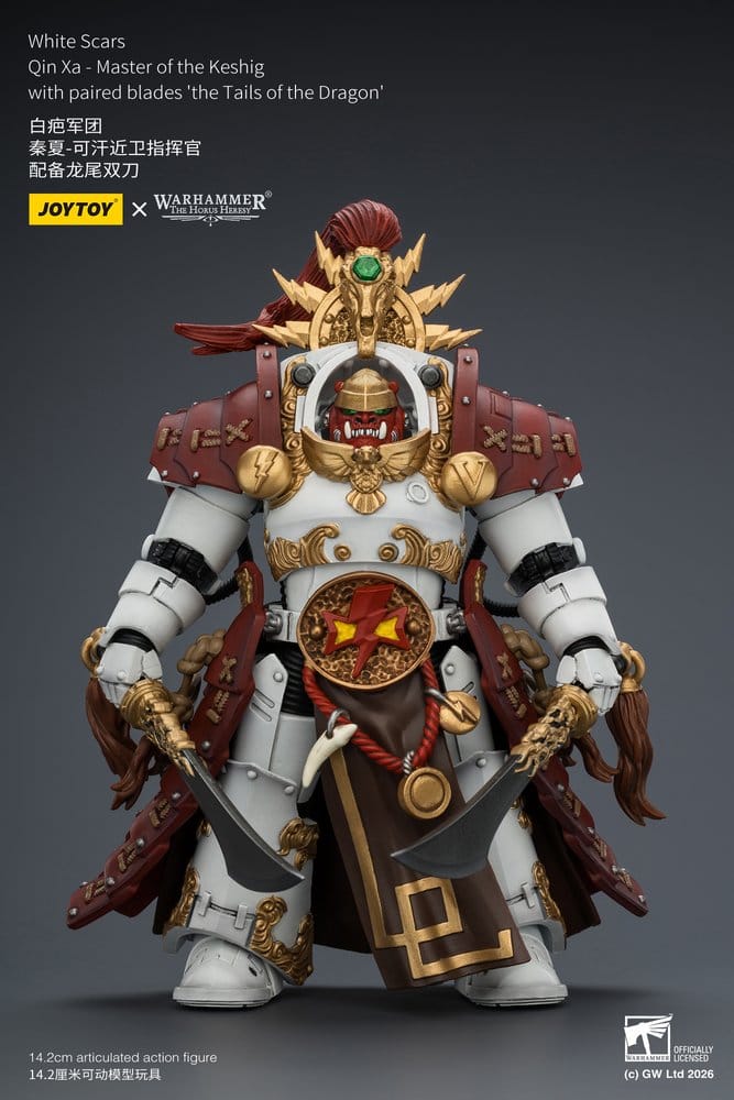 Warhammer The Horus Heresy Actionfigur White Scars Qin Xa - Master of the Keshig 14 cm - Preorder - ETA: 25.09.2026