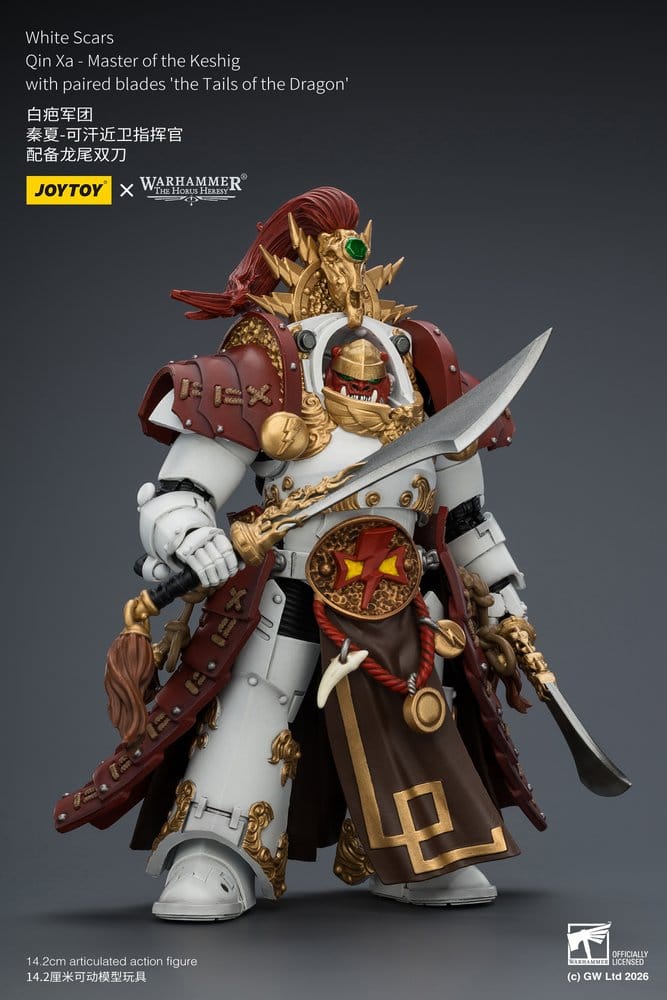 Warhammer The Horus Heresy Actionfigur White Scars Qin Xa - Master of the Keshig 14 cm - Preorder - ETA: 25.09.2026