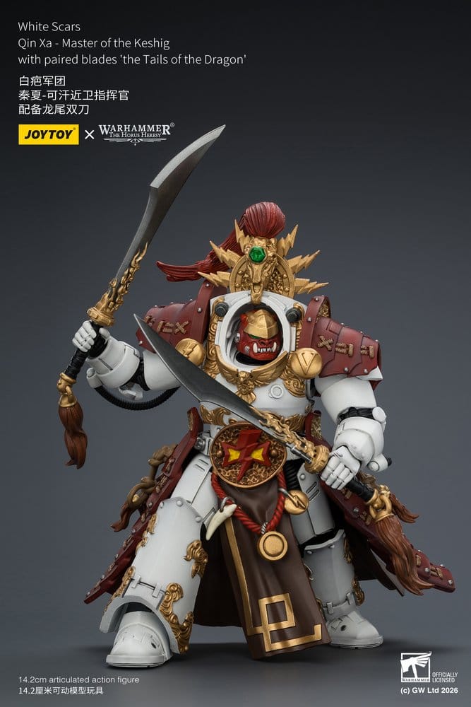 Warhammer The Horus Heresy Actionfigur White Scars Qin Xa - Master of the Keshig 14 cm - Preorder - ETA: 25.09.2026