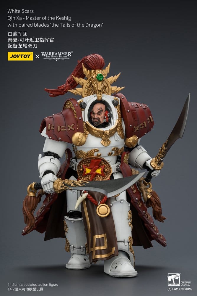 Warhammer The Horus Heresy Actionfigur White Scars Qin Xa - Master of the Keshig 14 cm - Preorder - ETA: 25.09.2026